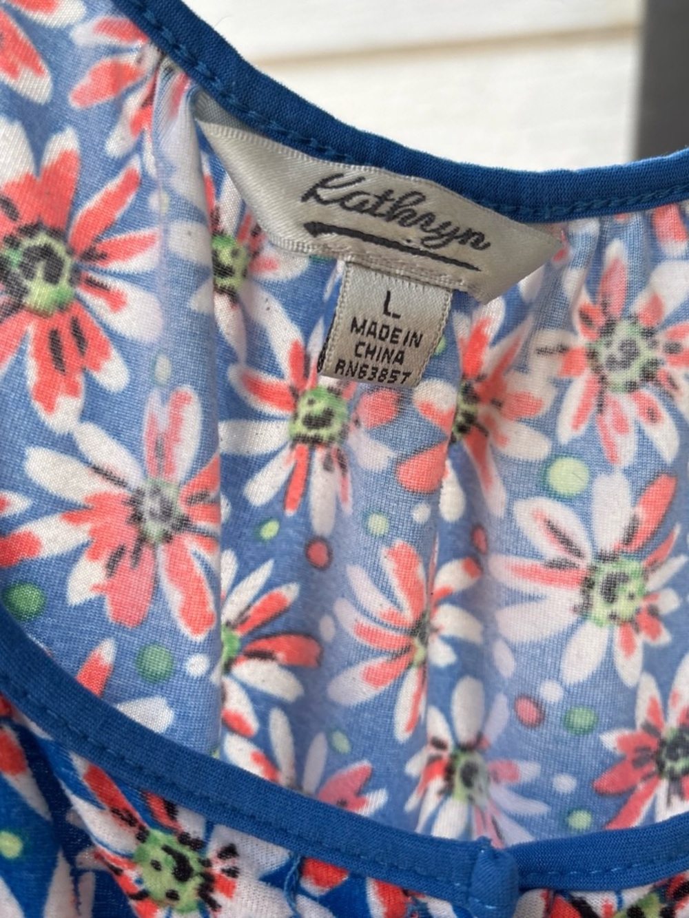 Blue Floral Ruffle Cami Tank - Picture 2 of 4